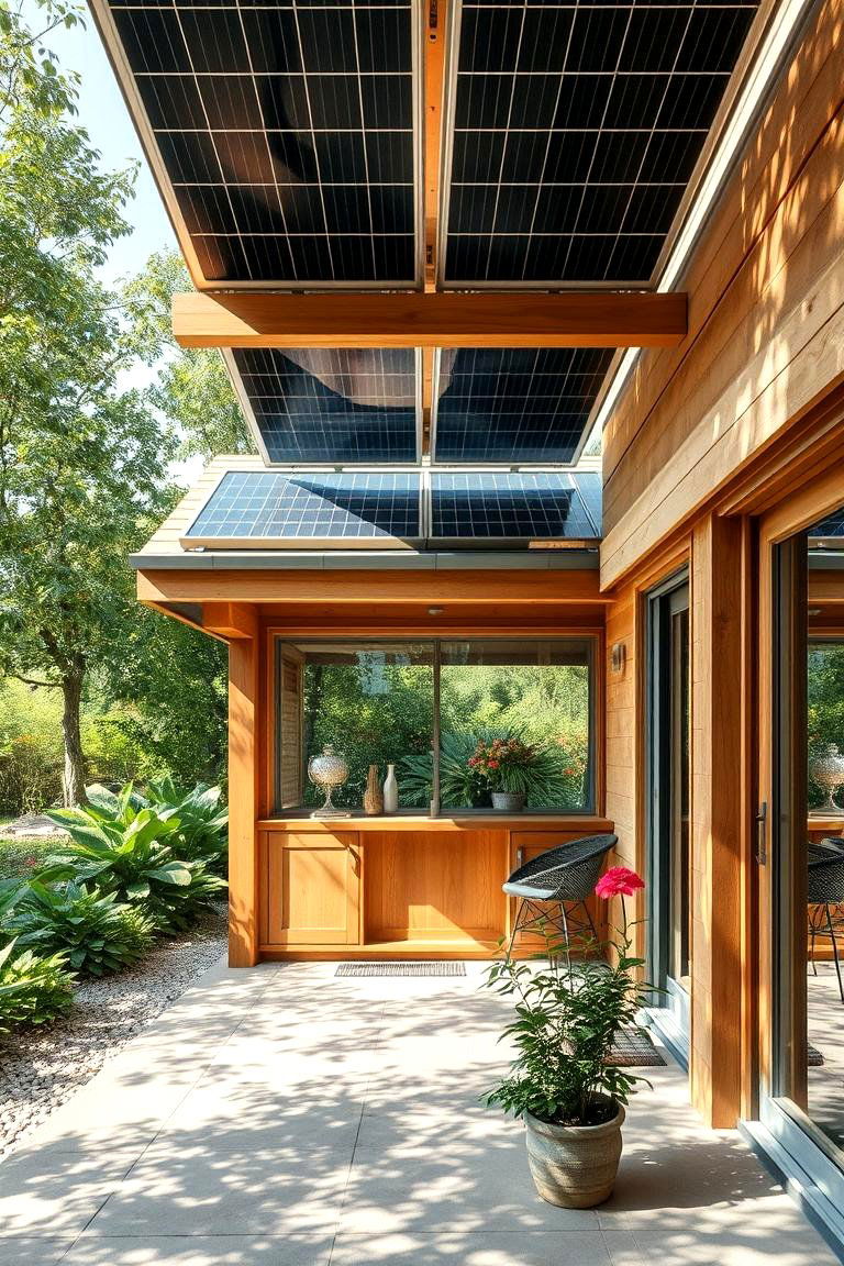 Sustainable Garden Office with Solar Panels - 24 Garden Office Ideas