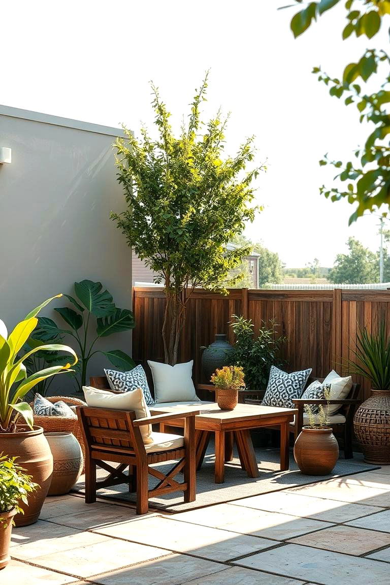 Sustainable Green Materials - 24 Small Patio Ideas