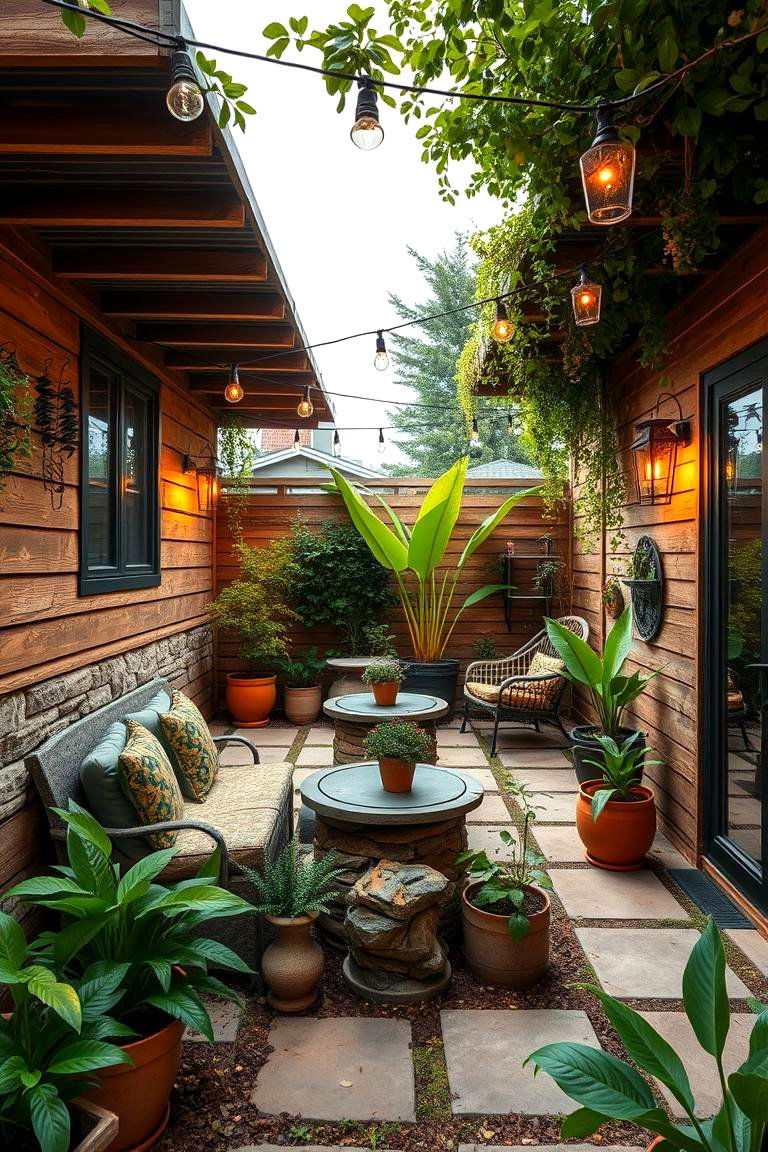 Sustainable Green Patio - 24 townhouse patio ideas