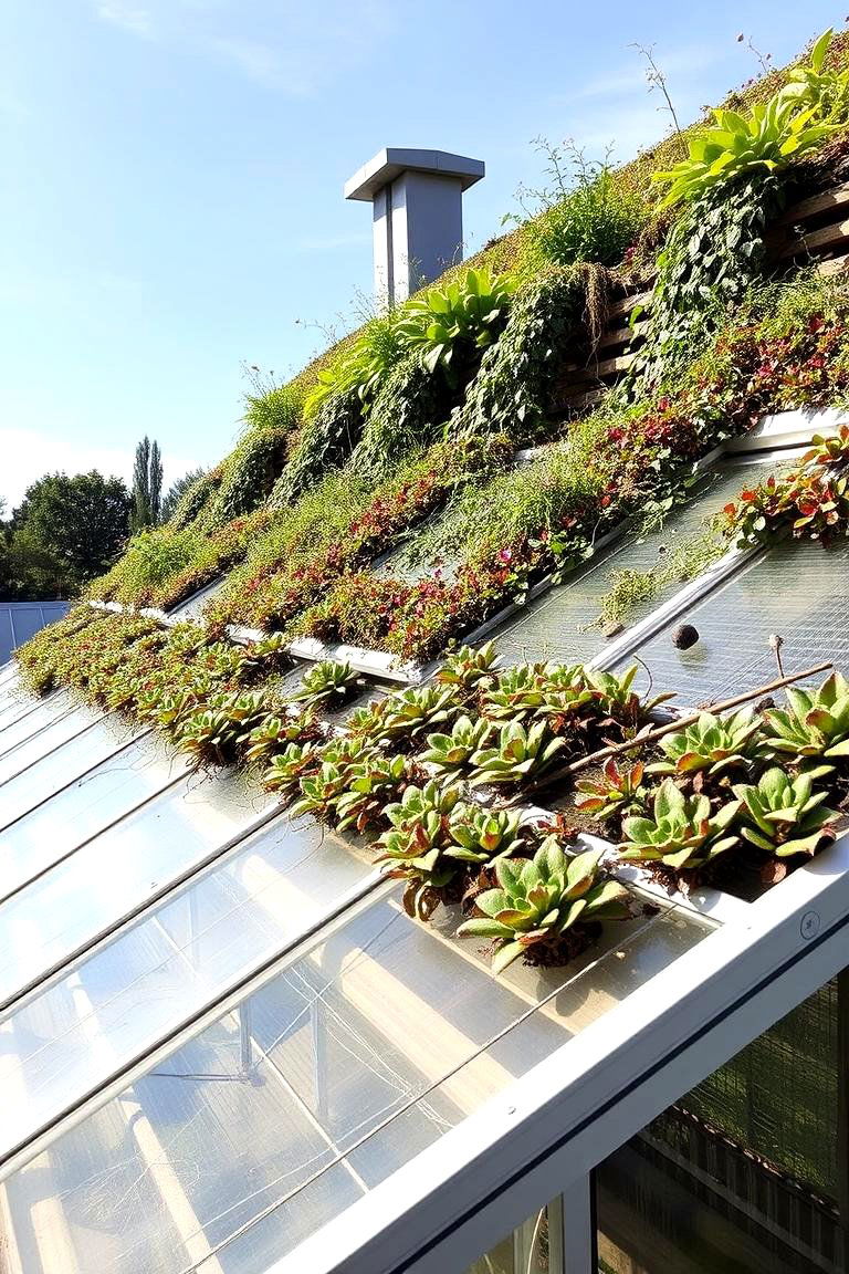 Sustainable Greenhouse with Living Roof - 24 Fantasy Greenhouse Ideas