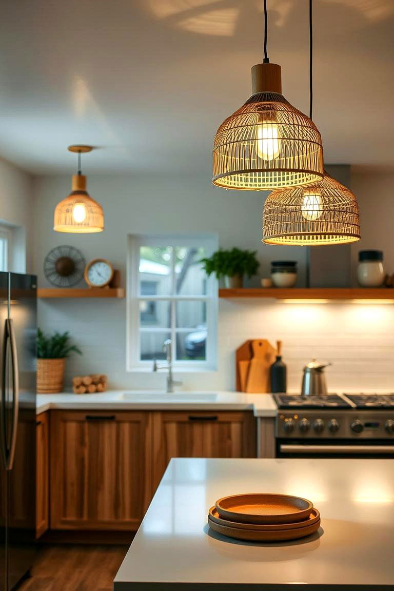 Sustainable Lighting Fixtures - 24 Earthy Kitchen Ideas