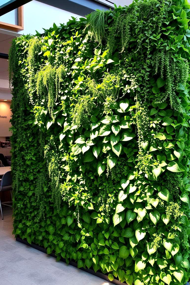 Sustainable Living Wall Divider - 24 Garden Divider Ideas
