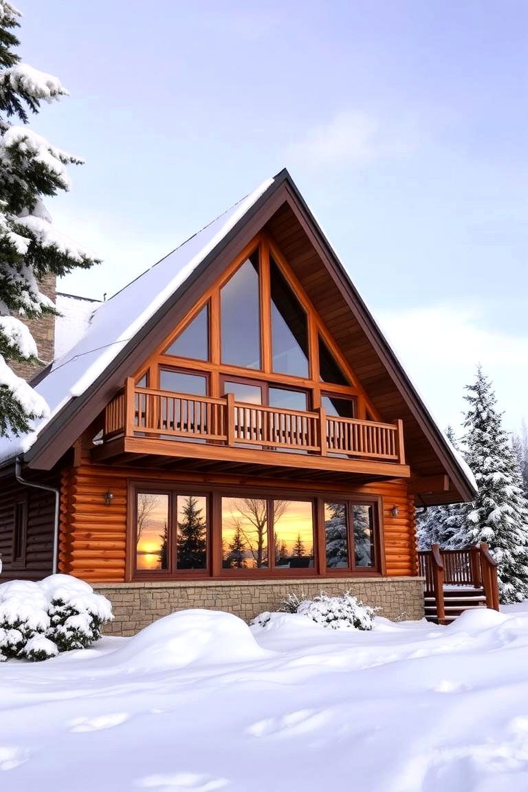 Sustainable Living - 24 a Frame House With Balcony