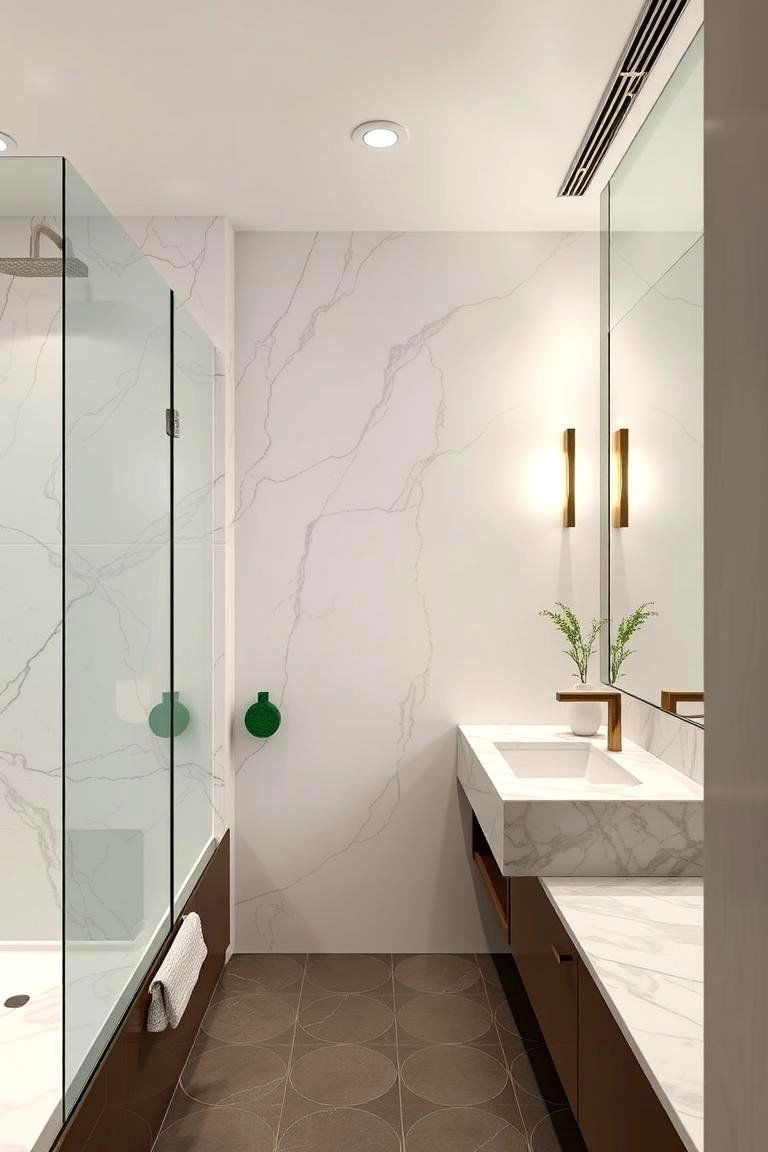 Sustainable Luxury - 24 Green and Grey Bathroom Ideas