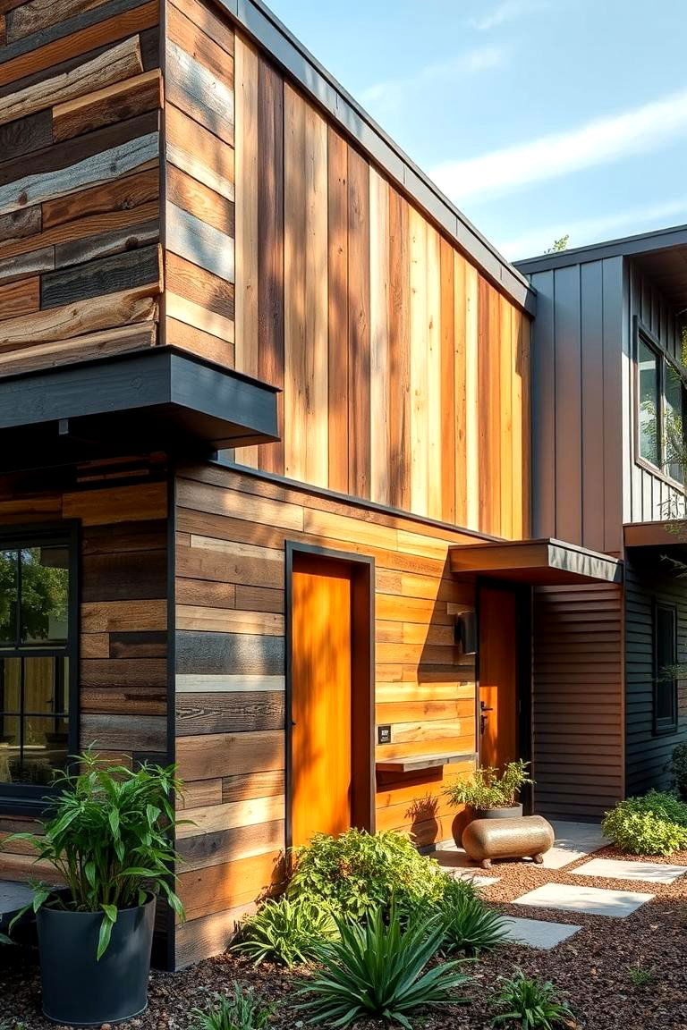 Sustainable Material Emphasis - 24 Aesthetic House Exterior Ideas
