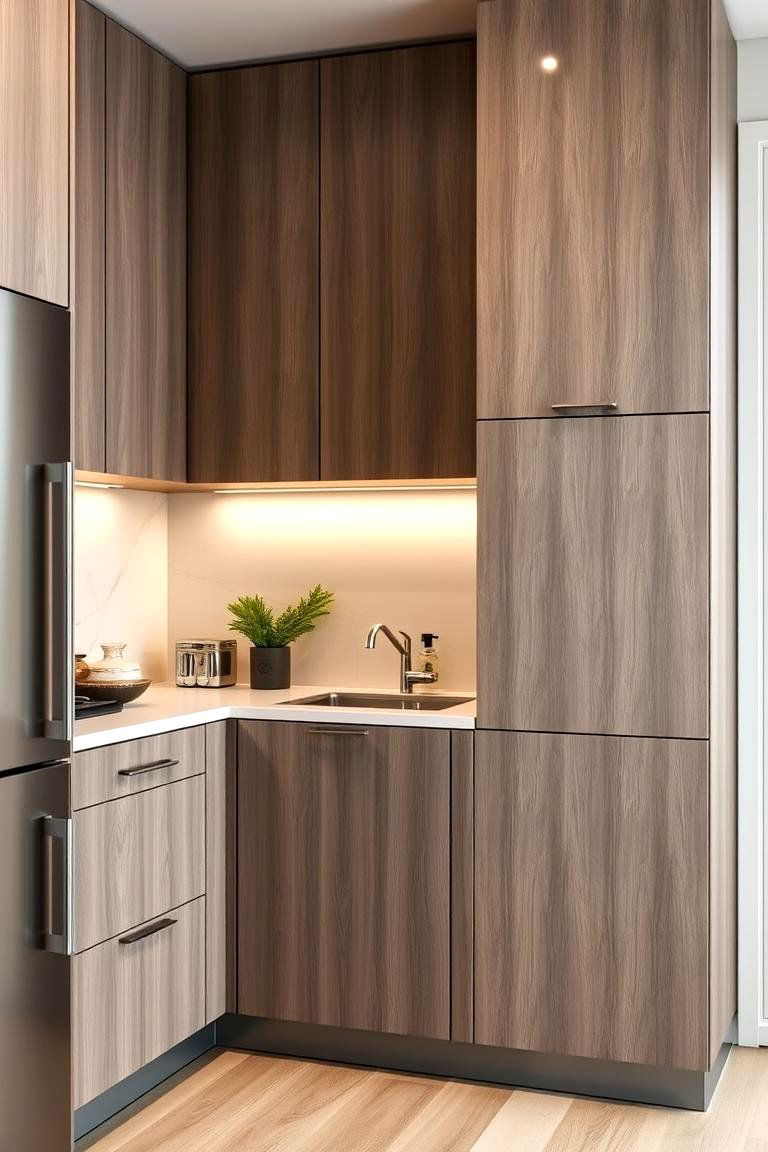 Sustainable Materials - 24 Floor to Ceiling Kitchen Cabinets