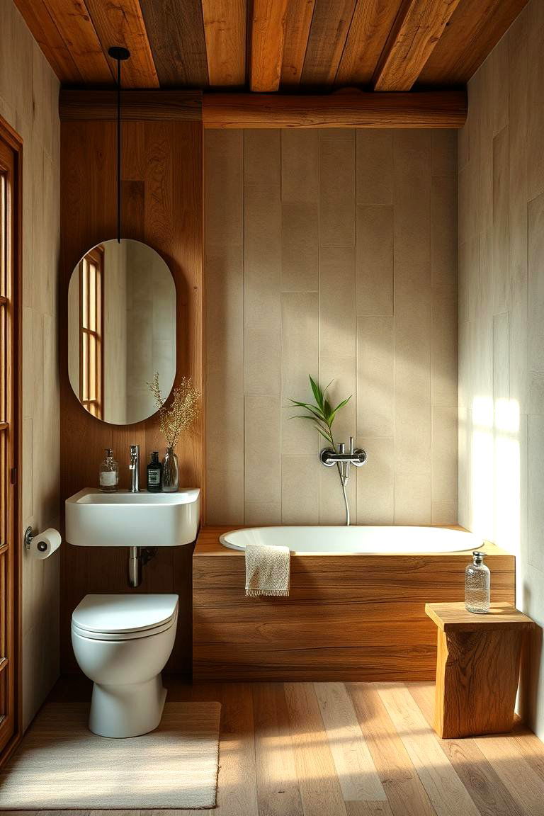 Sustainable Materials - 24 Primary Bathroom Ideas