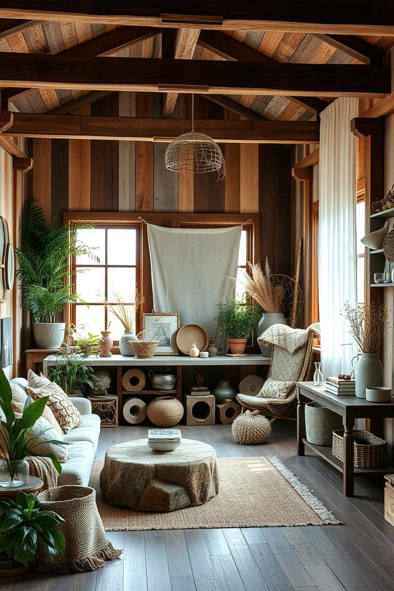 Sustainable Materials Mix - 24 Boho-scandinavian Design and Decor Ideas