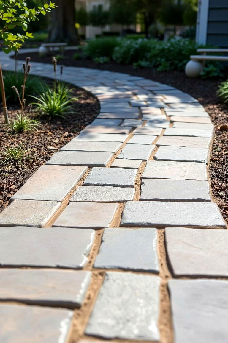 Sustainable Permeable Bluestone Path - 24 Bluestone Walkway Ideas