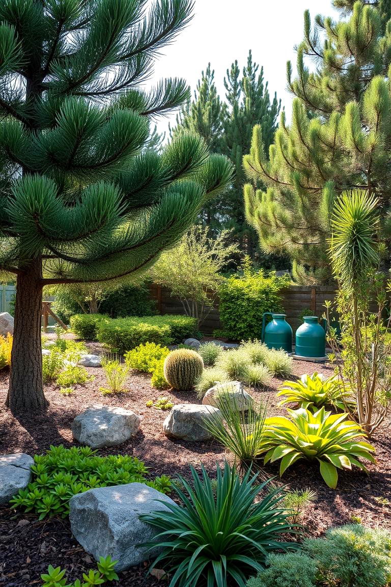 Sustainable Pine Tree Garden - 24 Pine Tree Landscape Ideas