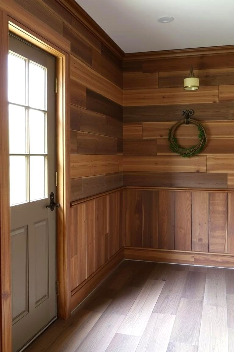 Sustainable Reclaimed Wood Wainscoting - 24 Wall Collage Ideas