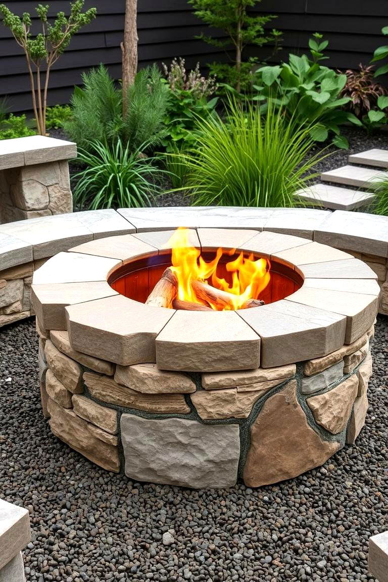 Sustainable Recycled Materials Sunken Fire Pit - 24 Sunken Fire Pit Ideas