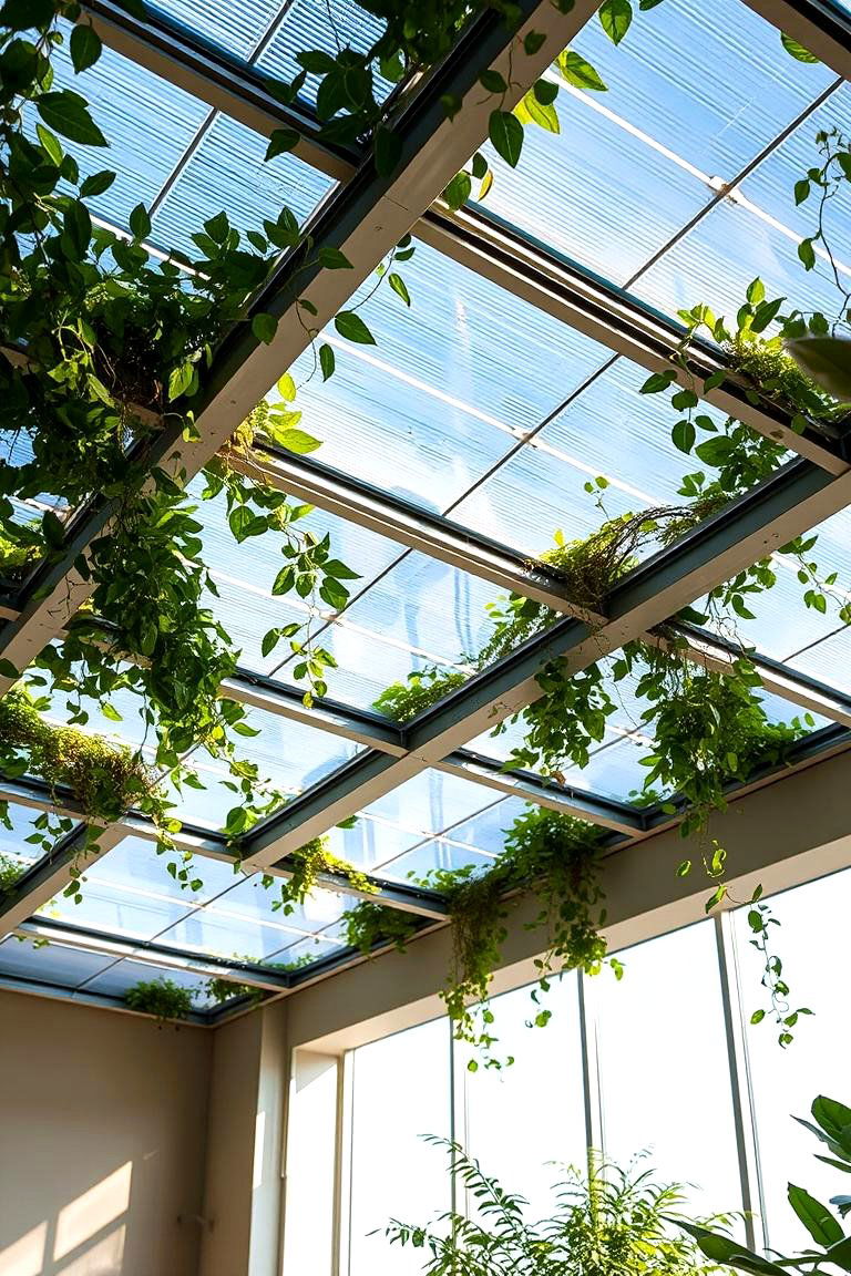 Sustainable Solar Powered Green Ceiling - 24 Green Ceiling Ideas