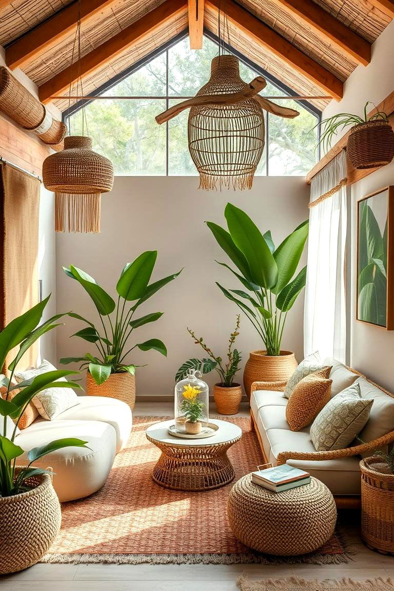 Sustainable Tropical Materials - 24 Tropical Living Room Ideas