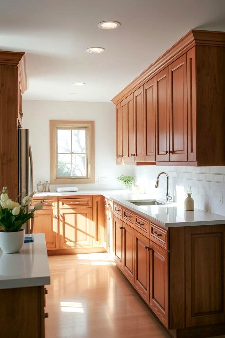 Sustainable and Eco Friendly Option - 24 Natural Cherry Kitchen Cabinets