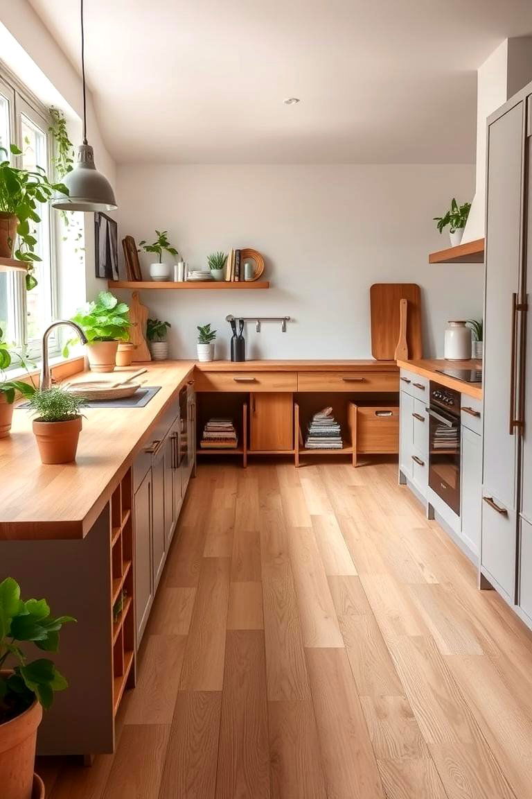 Sustainable and Stylish Bamboo - 24 Kitchen Flooring Ideas