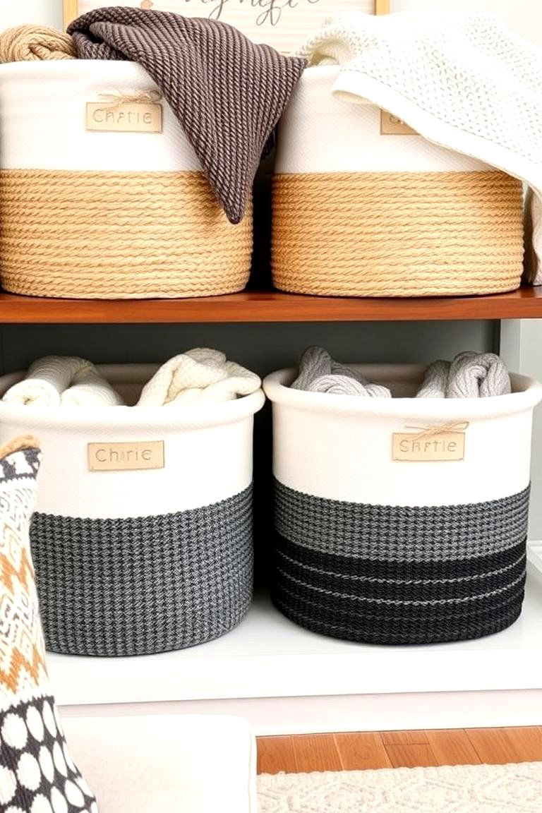 Sweater Storage Baskets - 24 sweater storage ideas