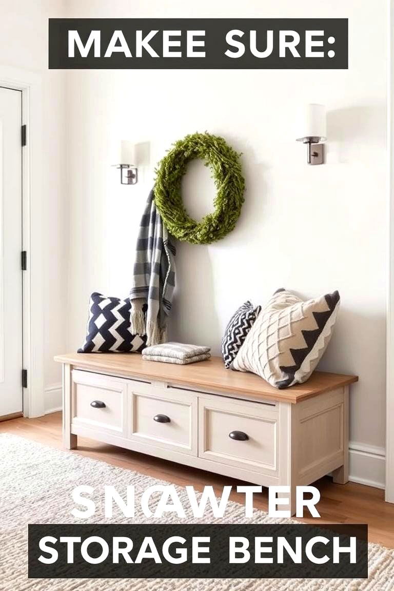 Sweater Storage Bench - 24 sweater storage ideas