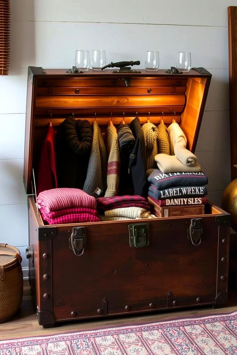 Sweater Storage Trunks - 24 sweater storage ideas