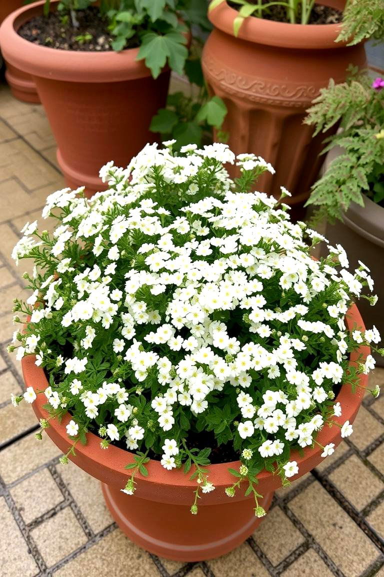 Sweet Alyssum Fragrant Carpet of Tiny Flowers - 24 Outdoor Plants for Patio