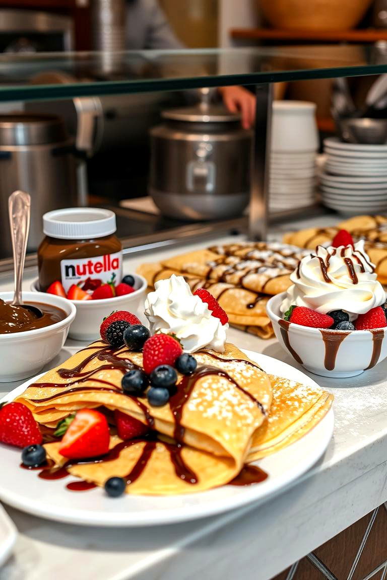 Sweet Crepe Station - 24 Wedding Buffet Ideas