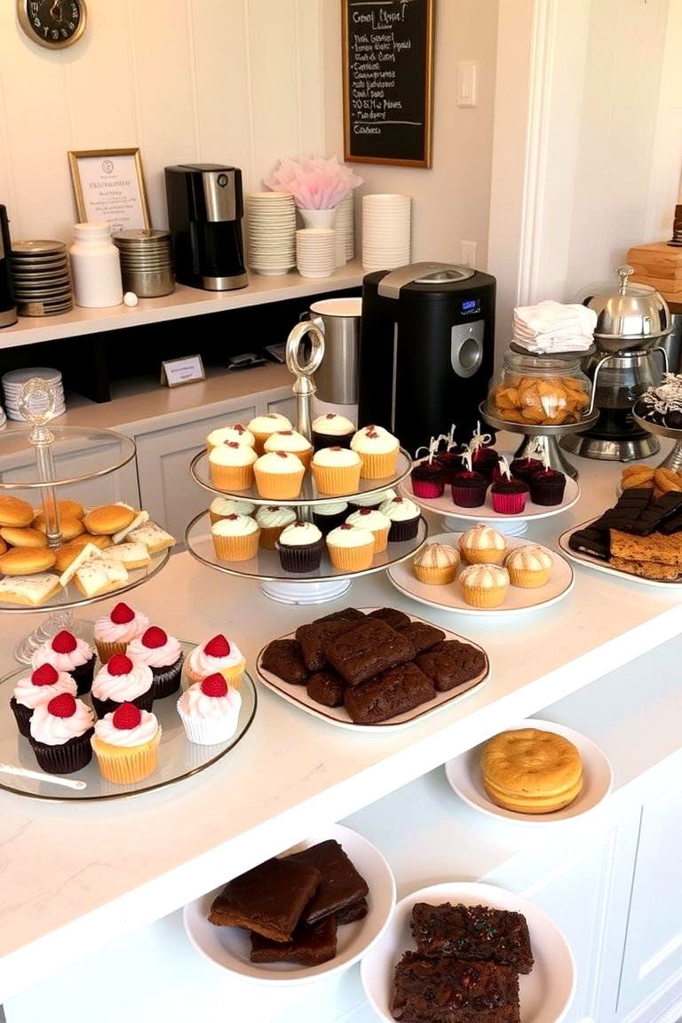 Sweet Dessert and Coffee Bar - 24 Wedding Rehearsal Dinner Ideas