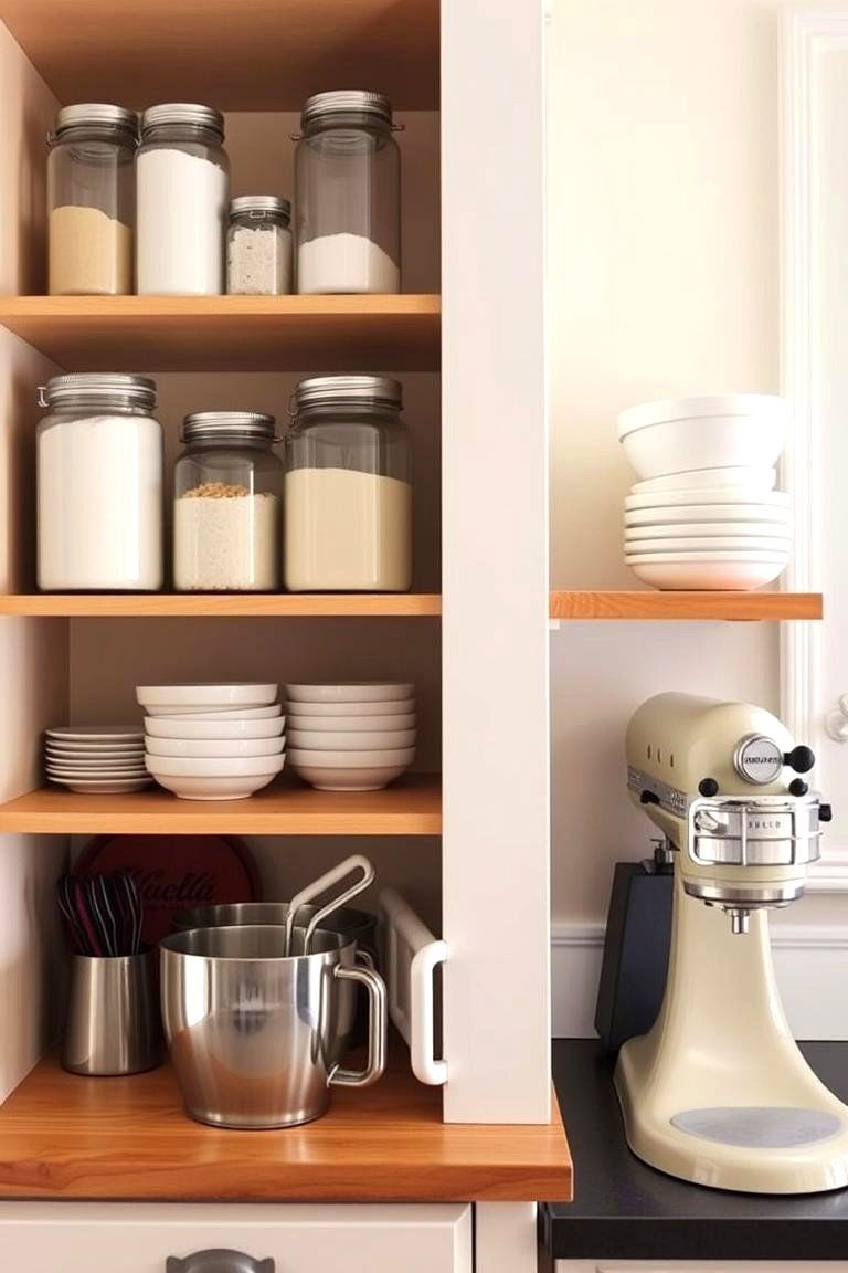 Sweet Success Creating a Dedicated Baking Station - 24 Open Shelving Kitchen Ideas