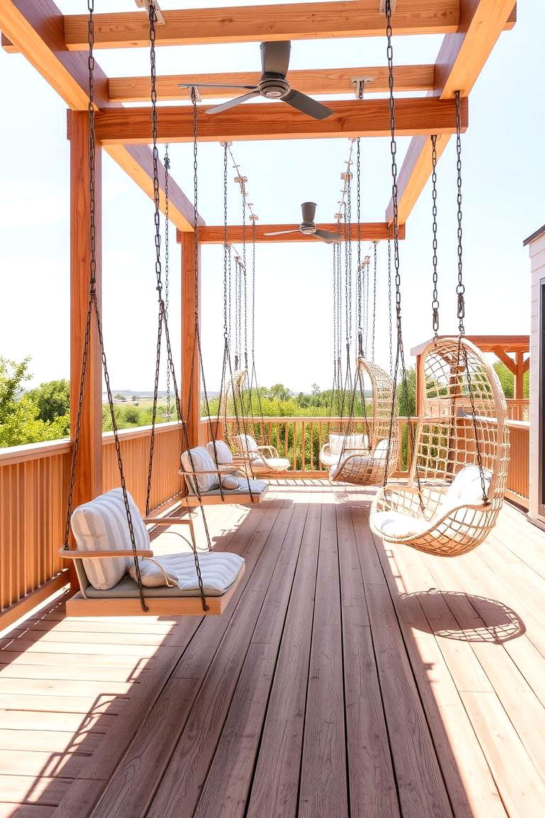Swing Seats and Hanging Chairs - 24 Deck Seating Ideas