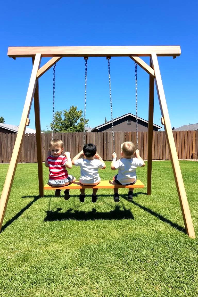 Swing Set - 24 Backyard Ideas for Kids