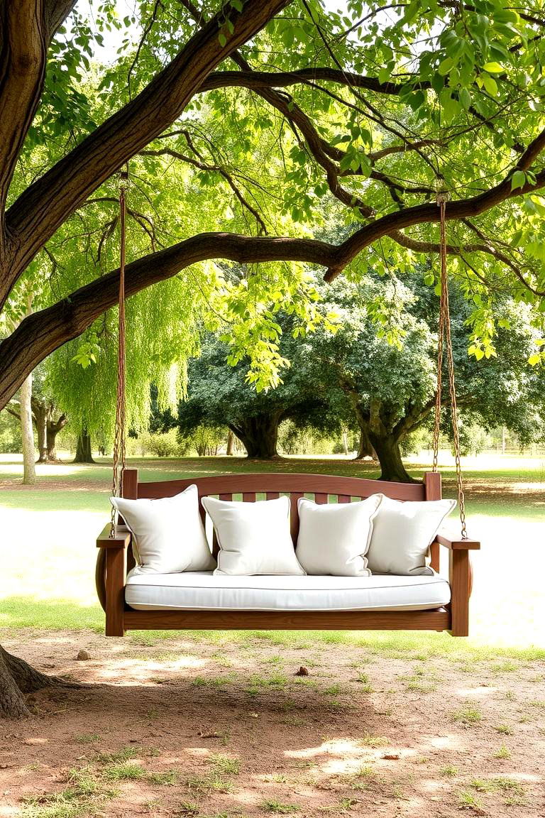 Swinging Bench - 24 Backyard Ideas