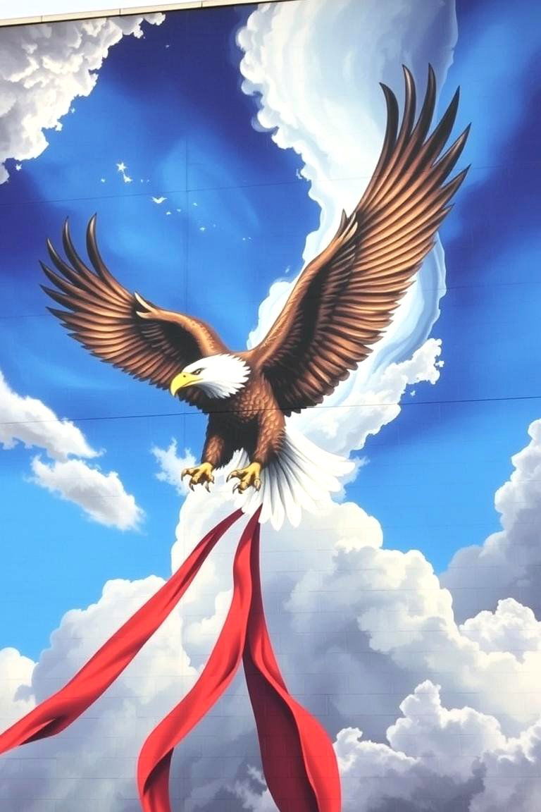 Symbolic Freedom Mural - 24 Texas Murals
