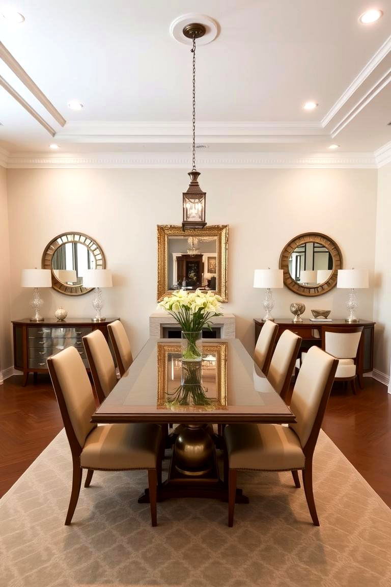 Symmetrical Arrangement of Furniture - 24 Colonial Dining Room Ideas