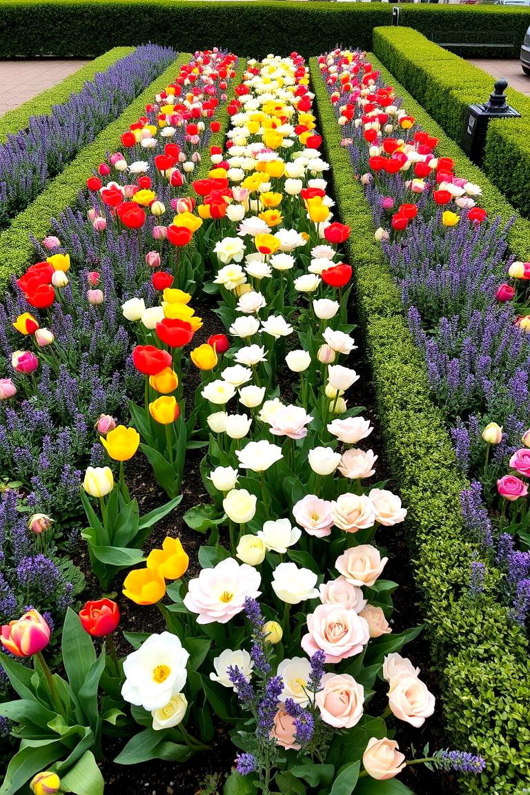 Symmetrical Flower Beds - 24 Formal Garden Ideas