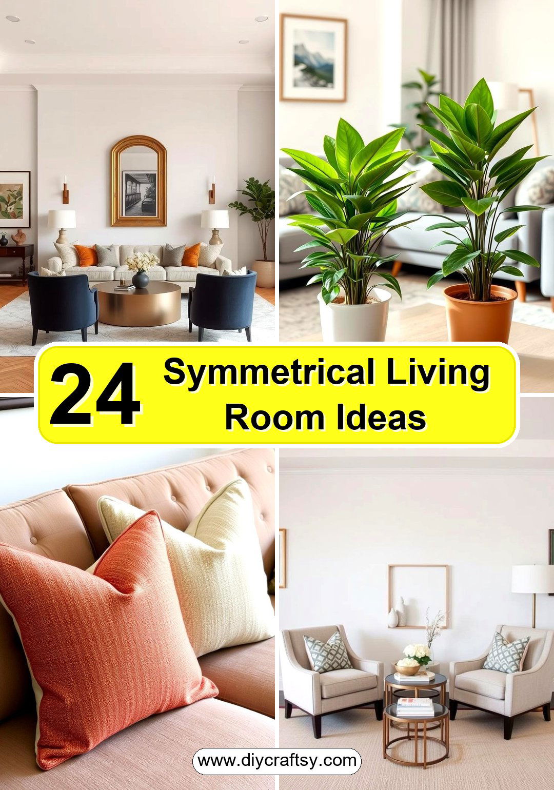 Symmetrical Living Room Ideas