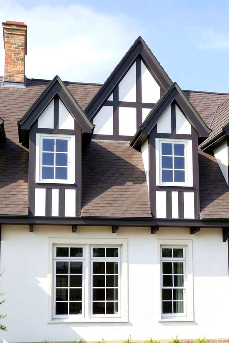 Symmetrical Rooflines - 24 Modern Tudor Exterior Inspiration