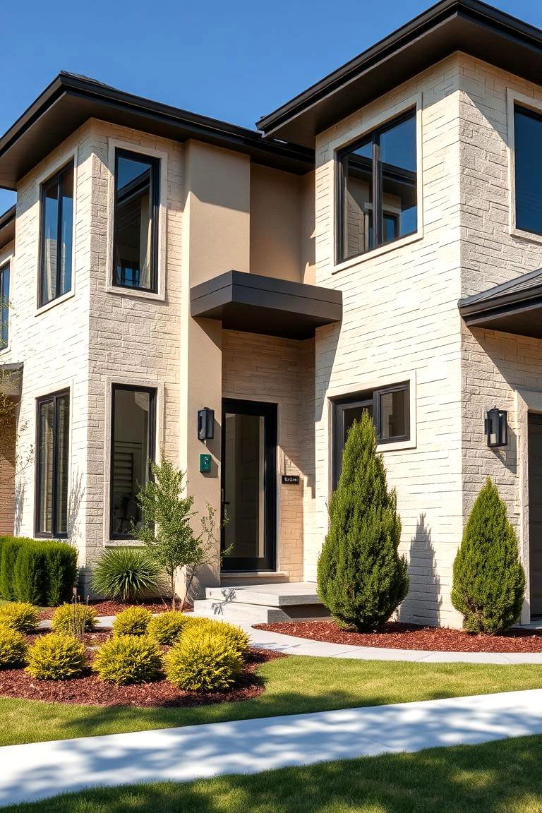 Synthetic Stone Siding - 24 Exterior House Siding Ideas