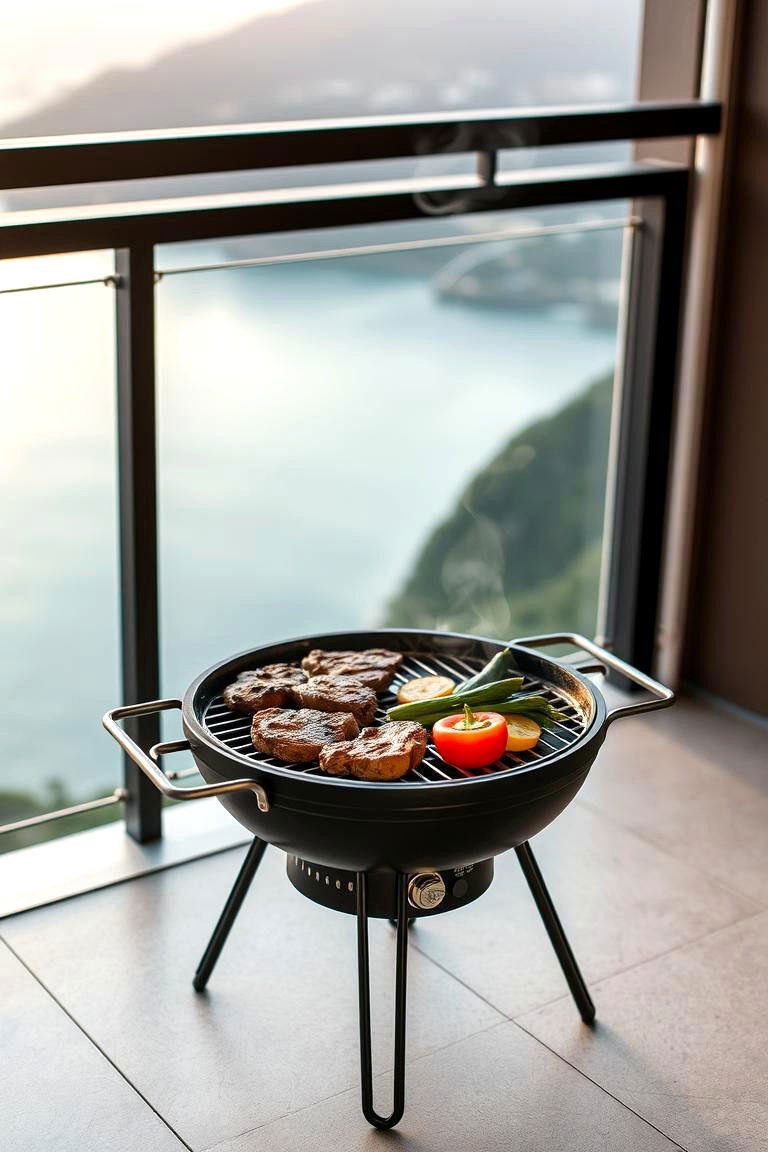 Tabletop BBQ Pit for Small Spaces - 24 Bbq Pit Ideas