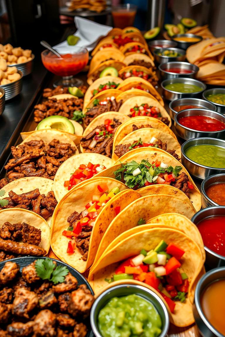 Taco Fiesta Bar - 24 Wedding Buffet Ideas