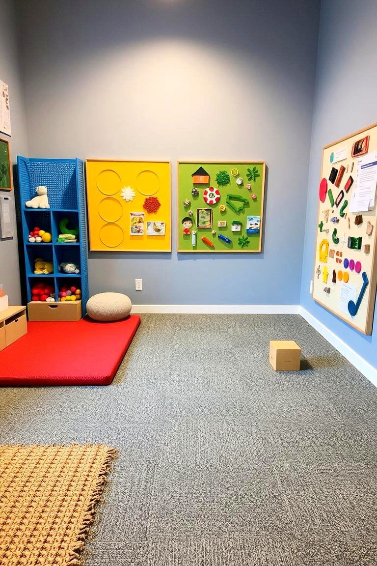 Tactile Sensory Play Zones - 24 Boho Toddler Room Ideas