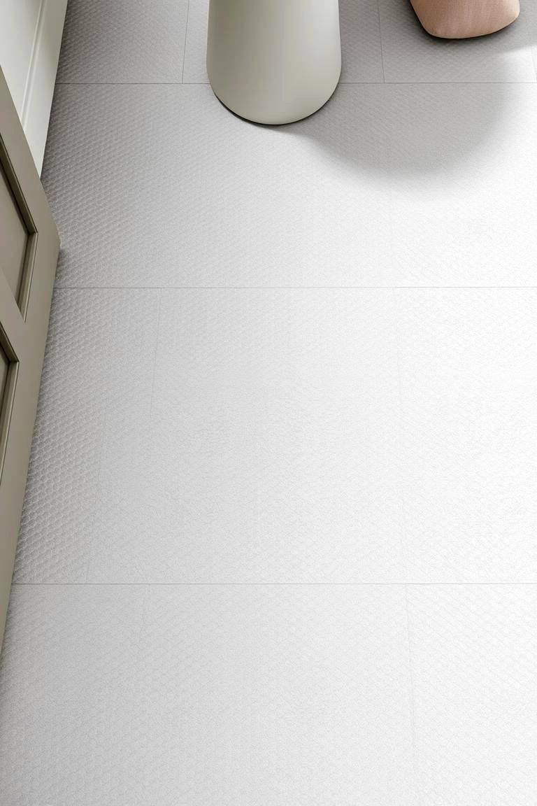 Tactile Textured Tile Depth - 24 Powder Room Floor Tile Ideas