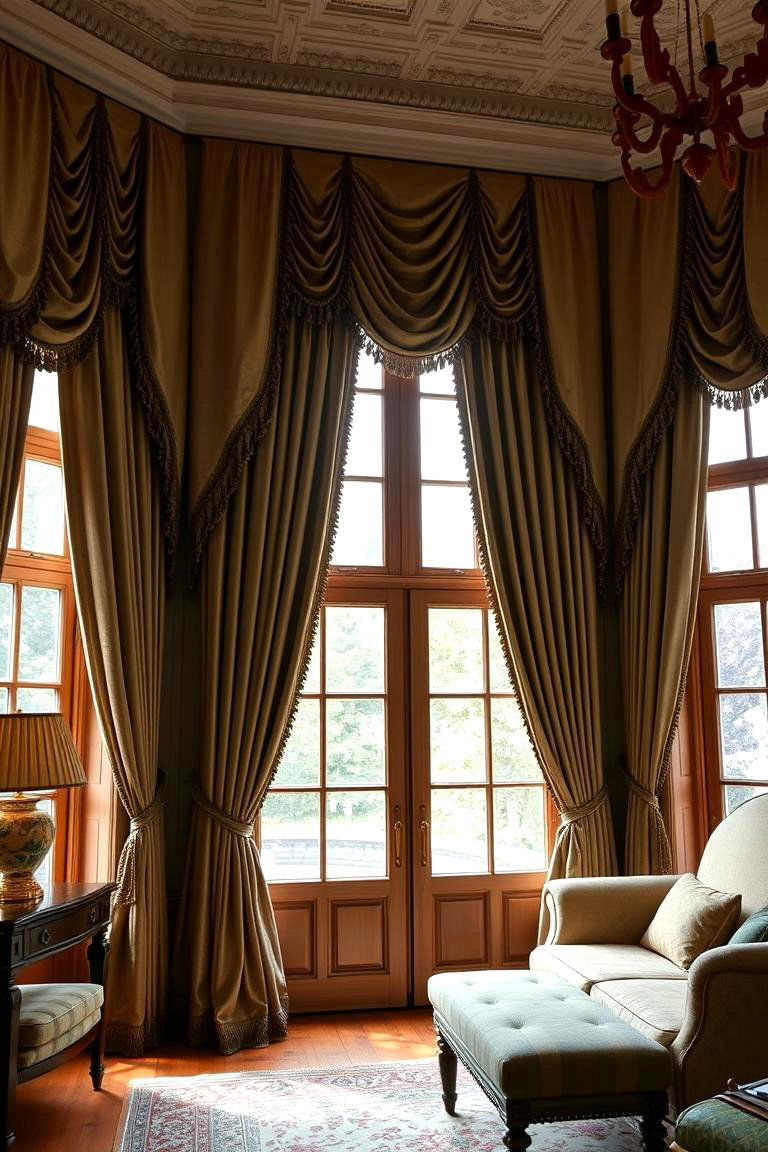 Tailored Drapery and Curtains - 24 Victorian Living Room Ideas