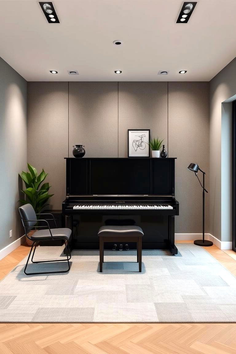 Take a Contemporary Piano Sanctuary - 24 Piano Room Ideas