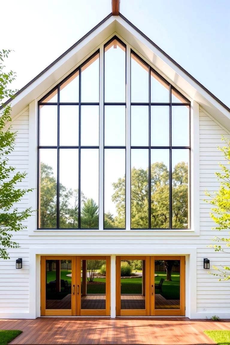 Tall Expansive Windows - 24 Modern Farmhouse Exterior