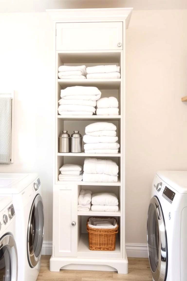 Tall Linen Cabinets for Maximum Storage - 24 Laundry Room Cabinet Ideas