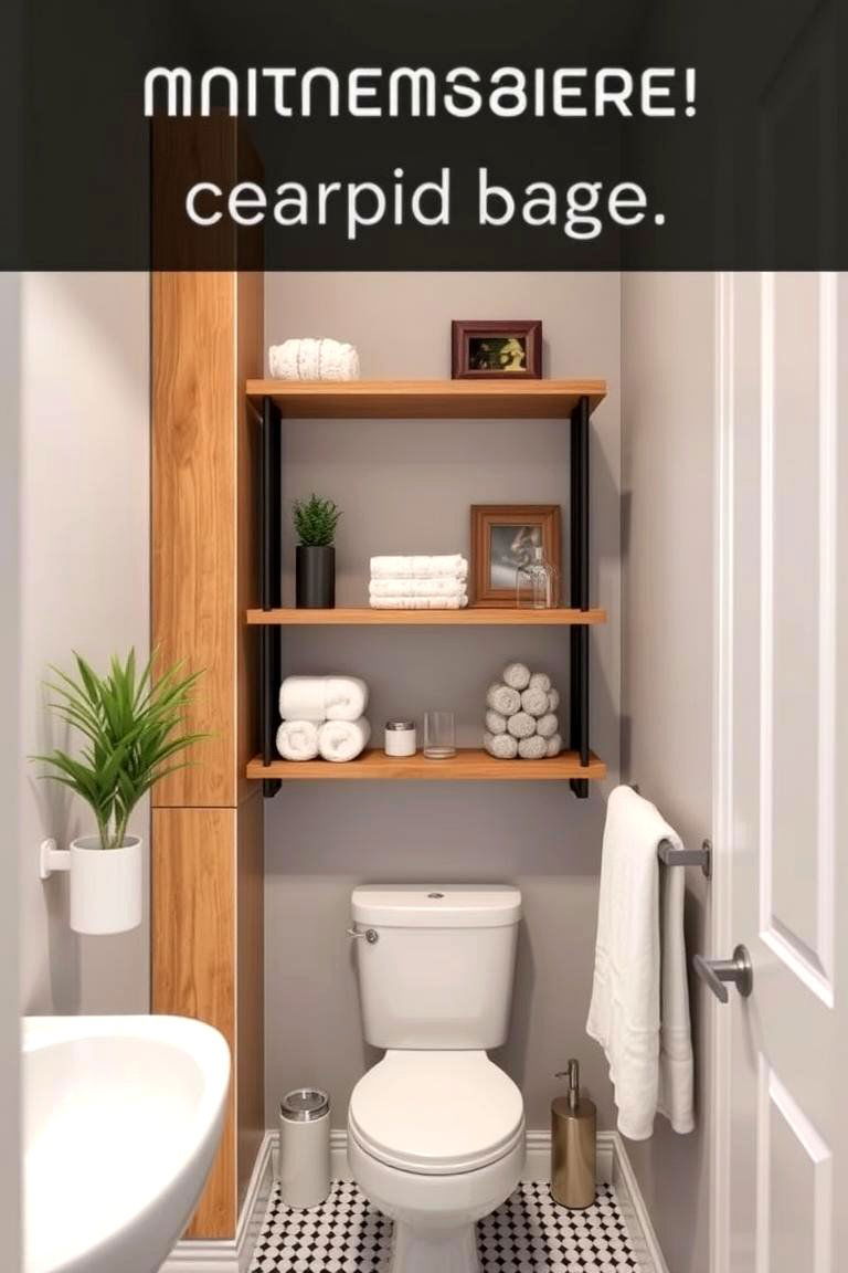 Tall Vertical Shelves for Limited Spaces - 24 Bathroom Shelf Ideas