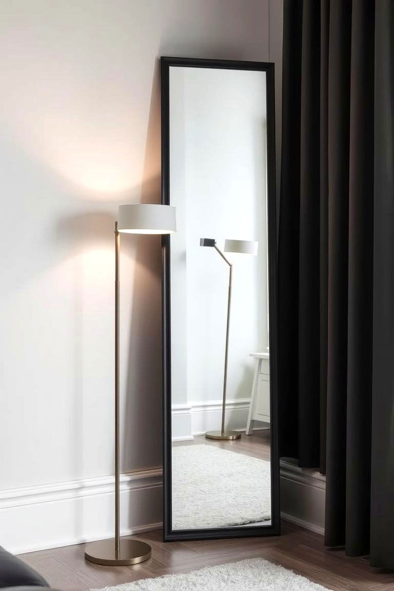 Tall and Narrow Mirror - 24 Living Room Mirror Ideas