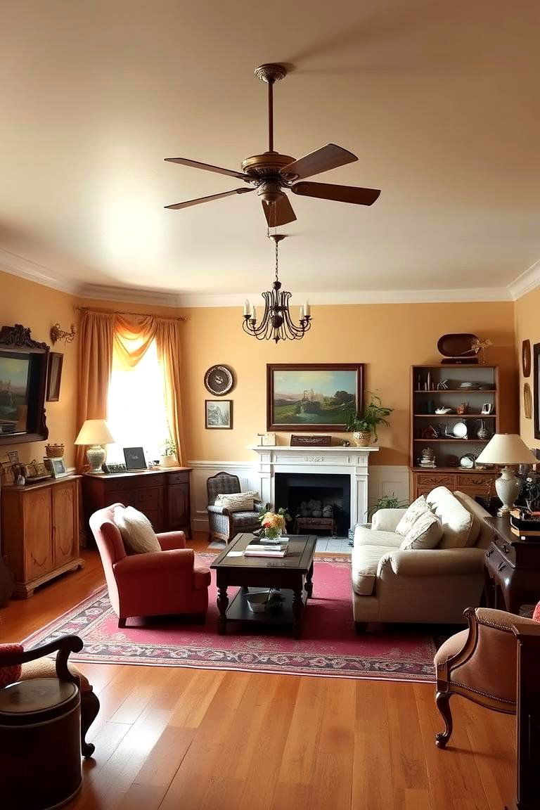 Tan with Vintage Vibes - 24 Tan Living Room Ideas