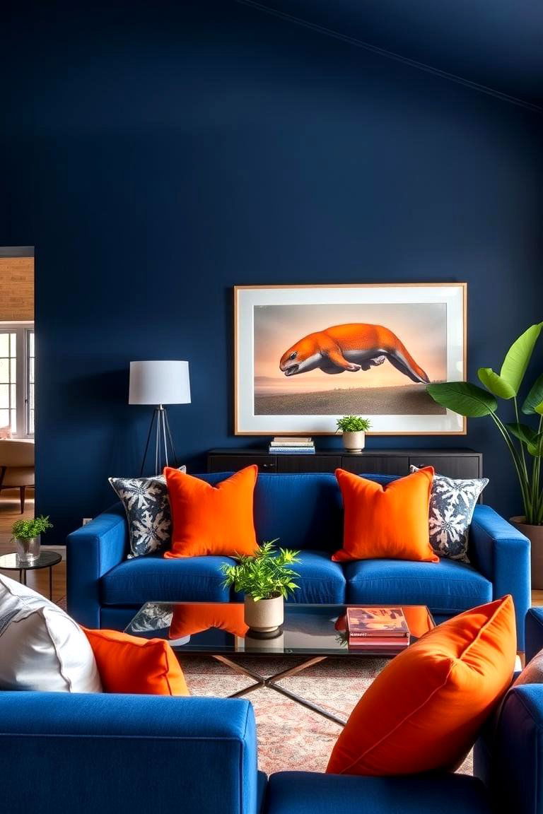 Tangerine Bold and Fun - 24 Designer-approved Colors That Go With Navy Blue
