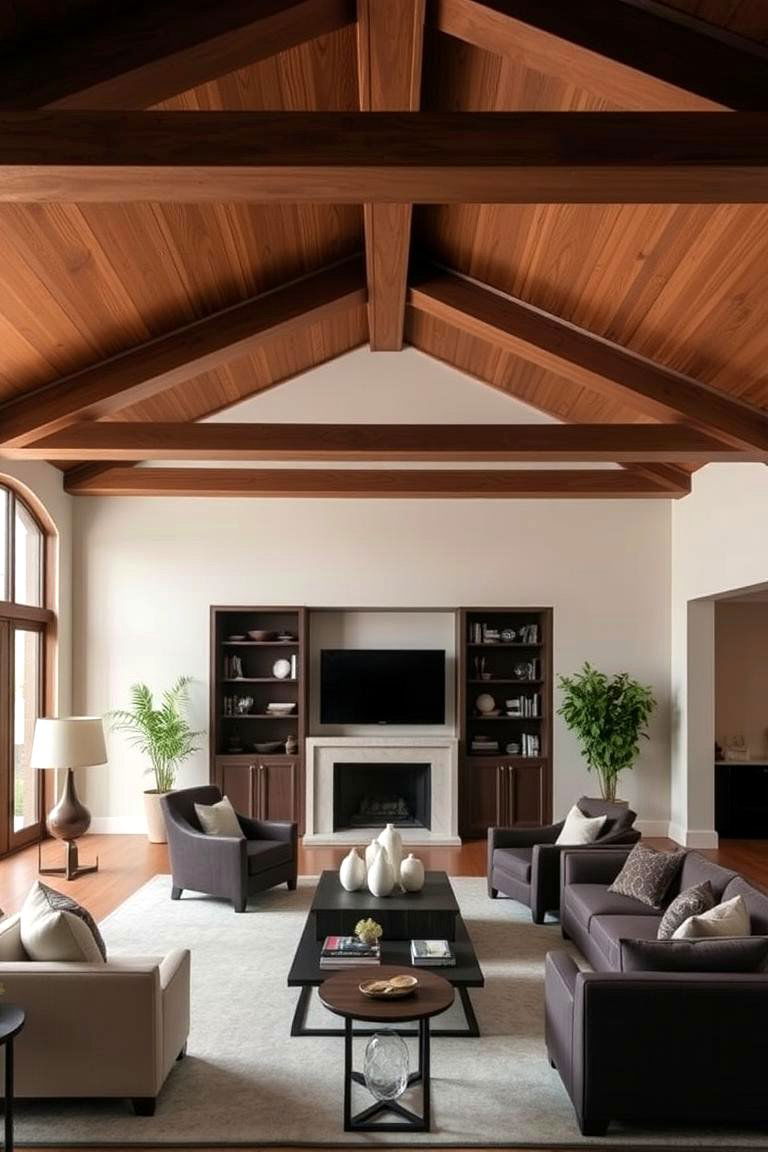 Tapered Beams for Added Sophistication - 24 Decorative Ceiling Beam Ideas