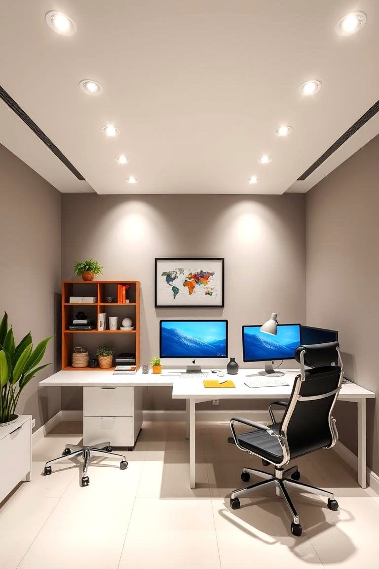 Task Focused Brightness - 24 Recessed Lighting Ideas